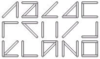einige Quadoo-Buchstaben